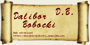 Dalibor Bobocki vizit kartica